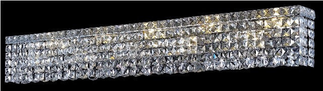 ZC121-V2033W44C/EC By Elegant Lighting Maxim Collection 10 Light Wall Sconces Chrome Finish