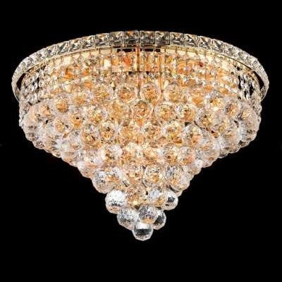 C121-2527F20G By Regency Lighting-Tranquil Collection Gold Finish 10 Lights Flush