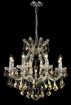 C121-2800D26C-GT By Regency Lighting-Maria Theresa Collection Chrome Finish 9 Lights Chandelier