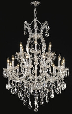 C121-2800D32C By Regency Lighting-Maria Theresa Collection Chrome Finish 19 Lights Chandelier
