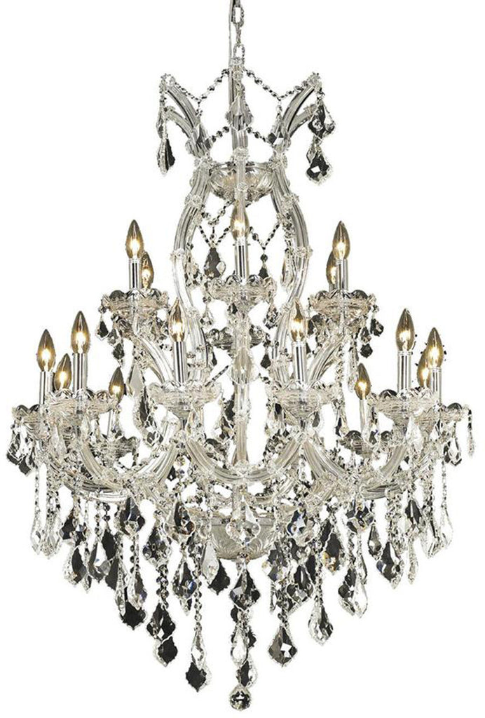 ZC121-2800D32C/EC By Regency Lighting - Maria Theresa Collection Chrome Finish 19 Lights Dining Room
