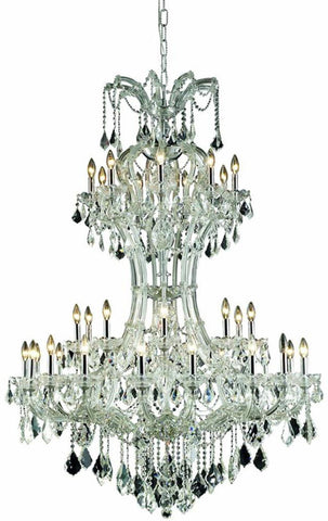 C121-2800D46C/RC By Elegant Lighting Maria Theresa Collection 36 Light Foyer/Hallway Chrome Finish