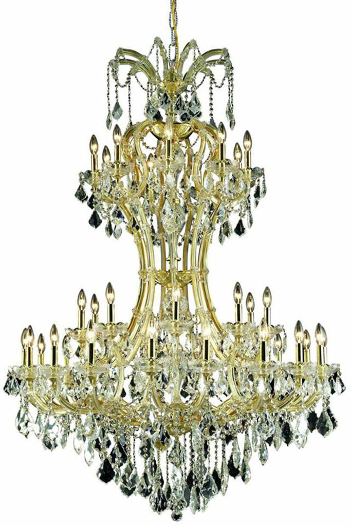 C121-2800D46G/RC By Elegant Lighting Maria Theresa Collection 36 Light Foyer/Hallway Gold Finish