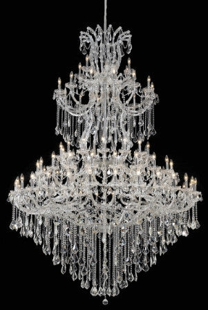 C121-2800G96C By Regency Lighting-Maria Theresa Collection Chrome Finish 85 Lights Chandelier