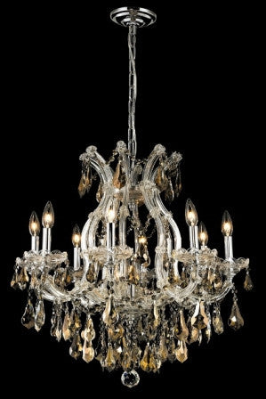 C121-2801D26C-GT By Regency Lighting-Maria Theresa Collection Chrome Finish 9 Lights Chandelier