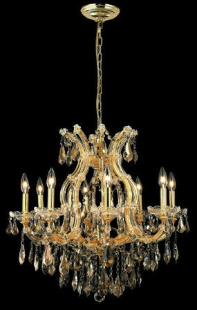 C121-2801D26G-GT By Regency Lighting-Maria Theresa Collection Gold Finish 9 Lights Chandelier
