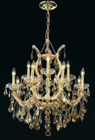 C121-2801D27G-GT By Regency Lighting-Maria Theresa Collection Gold Finish 13 Lights Chandelier