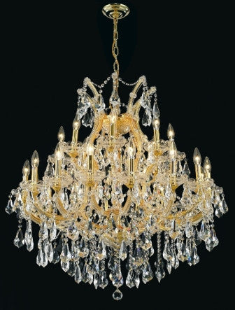 C121-2801D36G By Regency Lighting-Maria Theresa Collection Gold Finish 24 Lights Chandelier