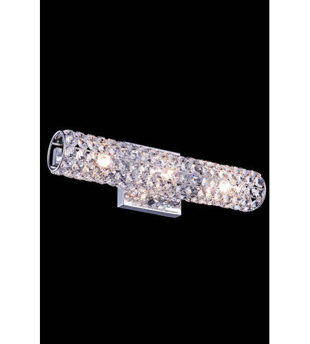 C121-2911W16C/RC By Elegant Lighting Holland Collection 3 Light Wall Sconce