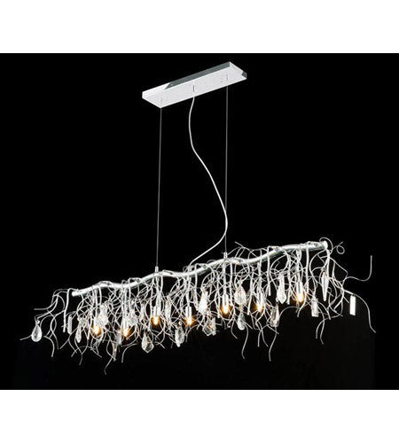 C121-3600D42C/RC By Elegant Lighting Harmony Collection 7 Light Pendant Crystal Finish