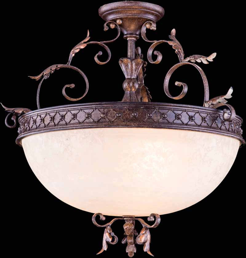C121-4900D20GU By Elegant Lighting - Troy Collection Gilded Umber Finish 3 Lights Pendant lamp