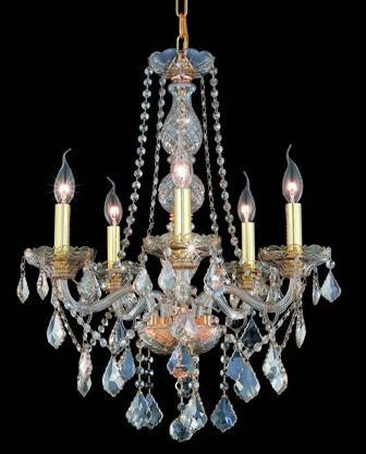 C121-7855D21GS-GS By Regency Lighting-Verona Collection Golden Shadow Finish 5 Lights Chandelier