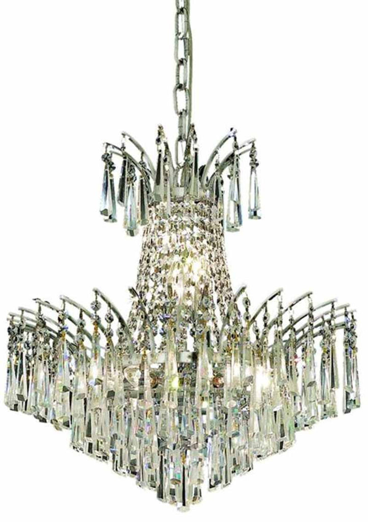 ZC121-8032D19C/EC By Regency Lighting - Victoria Collection Chrome Finish 8 Lights Dining Room
