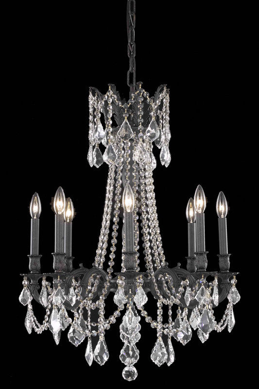 ZC121-9208D24DB/EC By Regency Lighting Rosalia Collection 8 Lights Chandelier Dark Bronze Finish