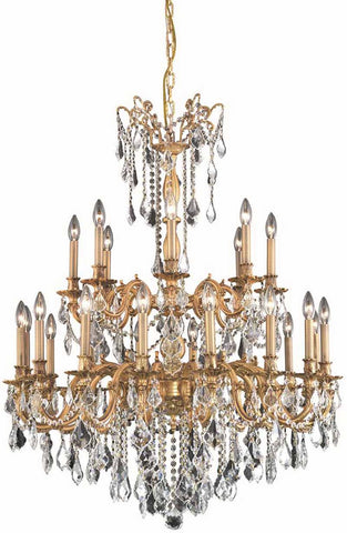 C121-9224G36FG/EC By Elegant Lighting - Rosalia Collection French Gold Finish 24 Lights Foyer/Hallway