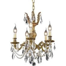 C121-9405D18FG/RC By Elegant Lighting Marseille Collection 5 Lights Chandelier French Gold Finish