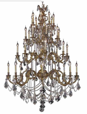 ZC121-9532G48FG/EC By Regency Lighting - Marseille Collection French Gold Finish 32 Lights Foyer/Hallway