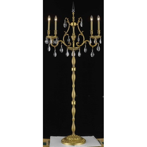 C121-9604FL26FG/RC By Elegant Lighting Monarch Collection 4 Lights Floor Lamp French Gold Finish