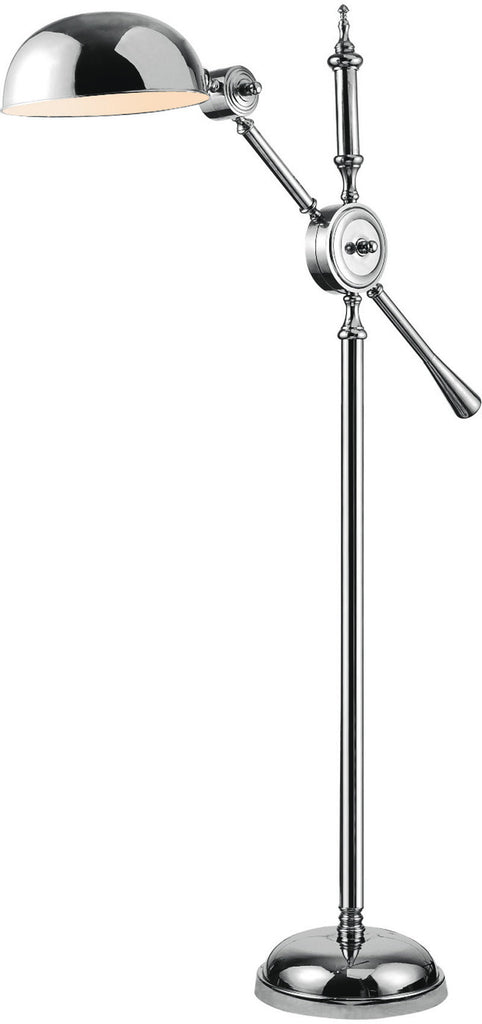 C121-FL1254 By Elegant Lighting - Vintage Task Collection Chrome Finish 1 Light Floor Lamp