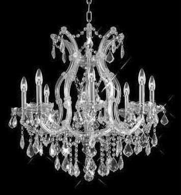 C121-SILVER/2800/2626 Maria Theresa Collection By Elegant Maria Theresa CHANDELIER Chandeliers, Crystal Chandelier, Crystal Chandeliers, Lighting