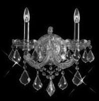 C121-SILVER/2800/2W Maria Theresa Collection By Elegant Wall Sconces, Crystal Chandelier, Crystal Chandeliers, Lighting