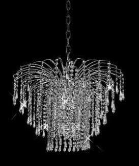 C121-SILVER/6801/2118 Falls CollectionEmpire Style CHANDELIER Chandeliers, Crystal Chandelier, Crystal Chandeliers, Lighting