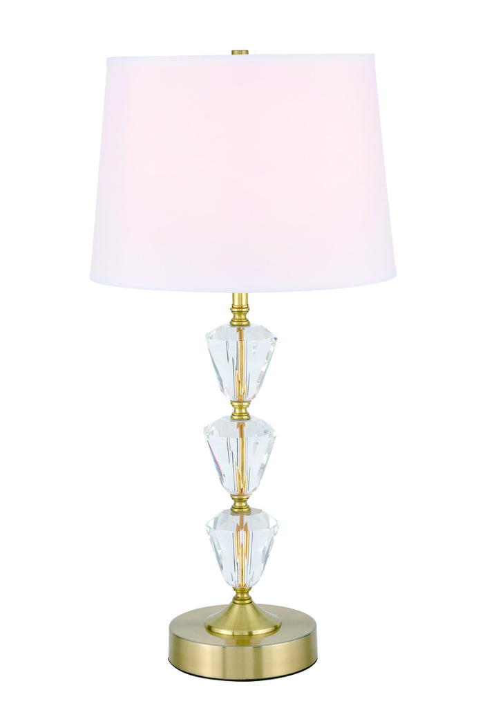 ZC121-TL3029BR - Regency Decor: Mae 1 light Brass Table Lamp
