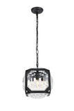 ZC121-1711D11FB - Urban Classic: Juno 4 light in Flat Black Pendant