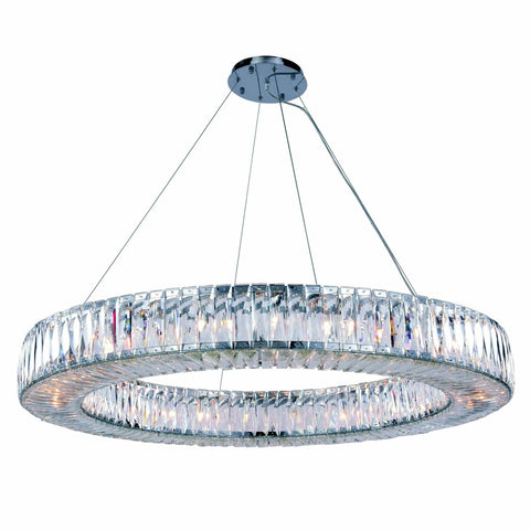 ZC121-2116G43C/RC - Regency Lighting: Cuvette 24 light Chrome Chandelier Clear Royal Cut Crystal