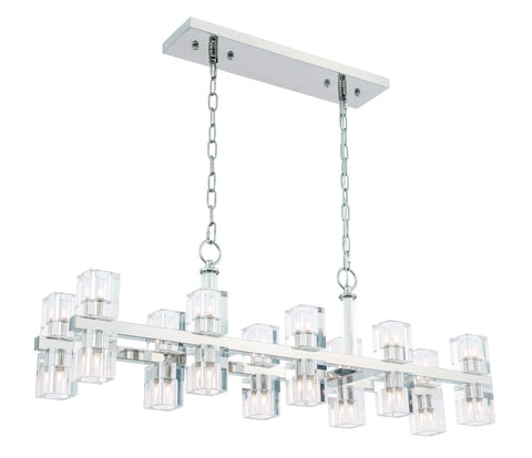 ZC121-1550D40PN - Urban Classic: Chateau 20 light Polished Nickel Pendant